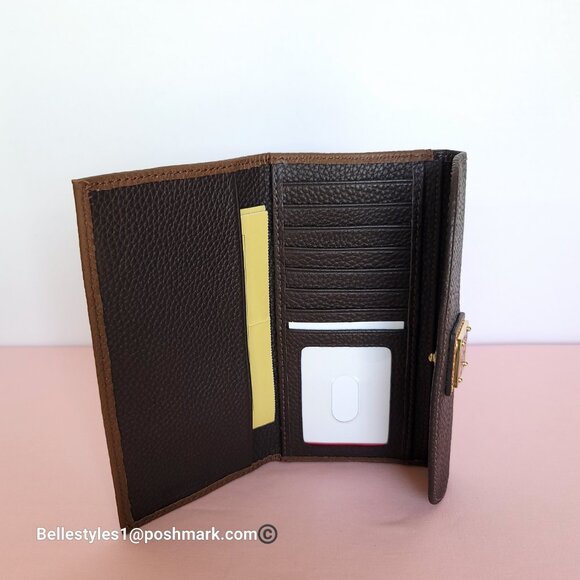 DOONEY & BOURKE Colorblocked Pebbled Grain Leather Continental Clutch Wallet - Picture 15 of 16